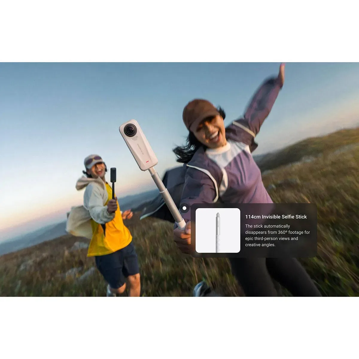 Insta360 X4 Air 8K 360 Action Camera Starter Bundle, Graphite Black thumbnail 3