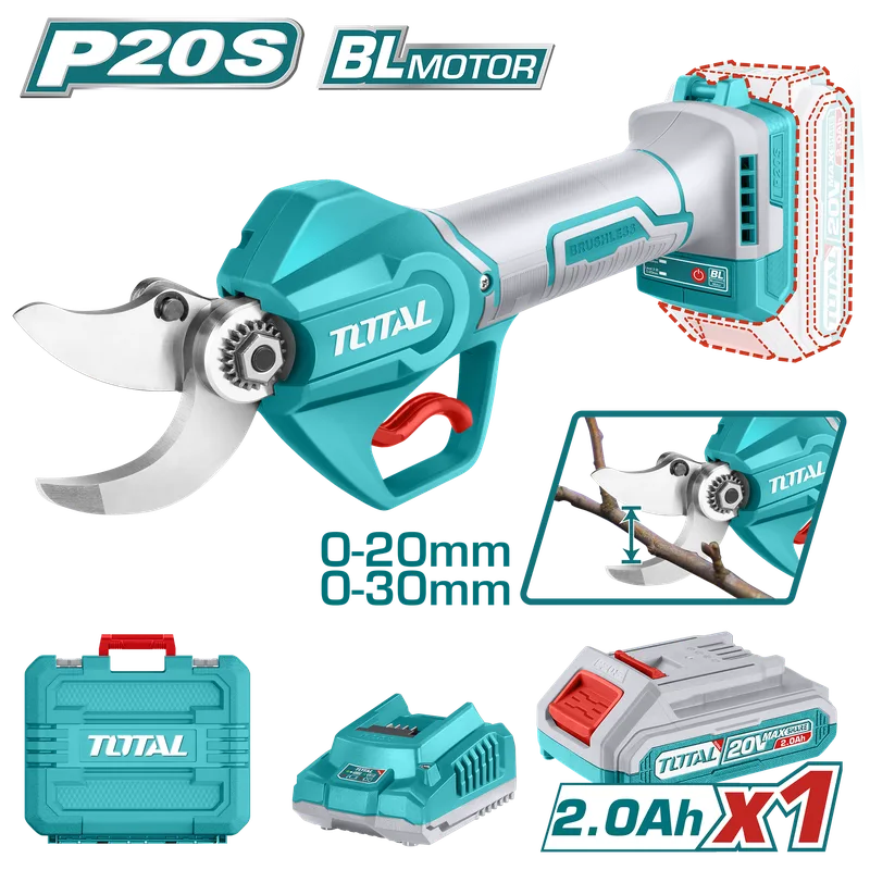 Gershere me bateri 20V /2.0 Ah, diameter prerje 0-30mm, me motor pa karboncina – TSSLI203083
