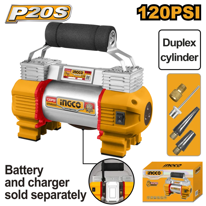 Kompresor makine me bateri 20V, presion 120PSI/8 Bar
