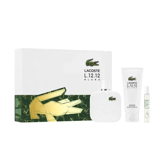 SET LACOSTE L.12.12 BLANC EDT 100ML