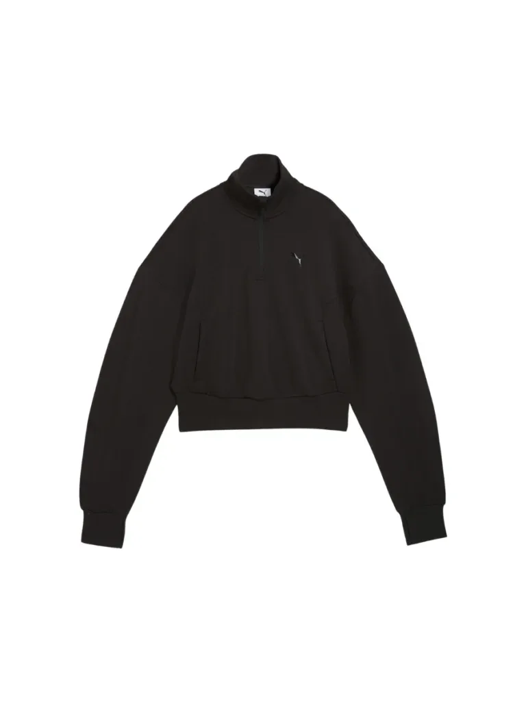PUMATECH SENSE Balloon Sleeve Soft Touch Half-Zip Crew DK