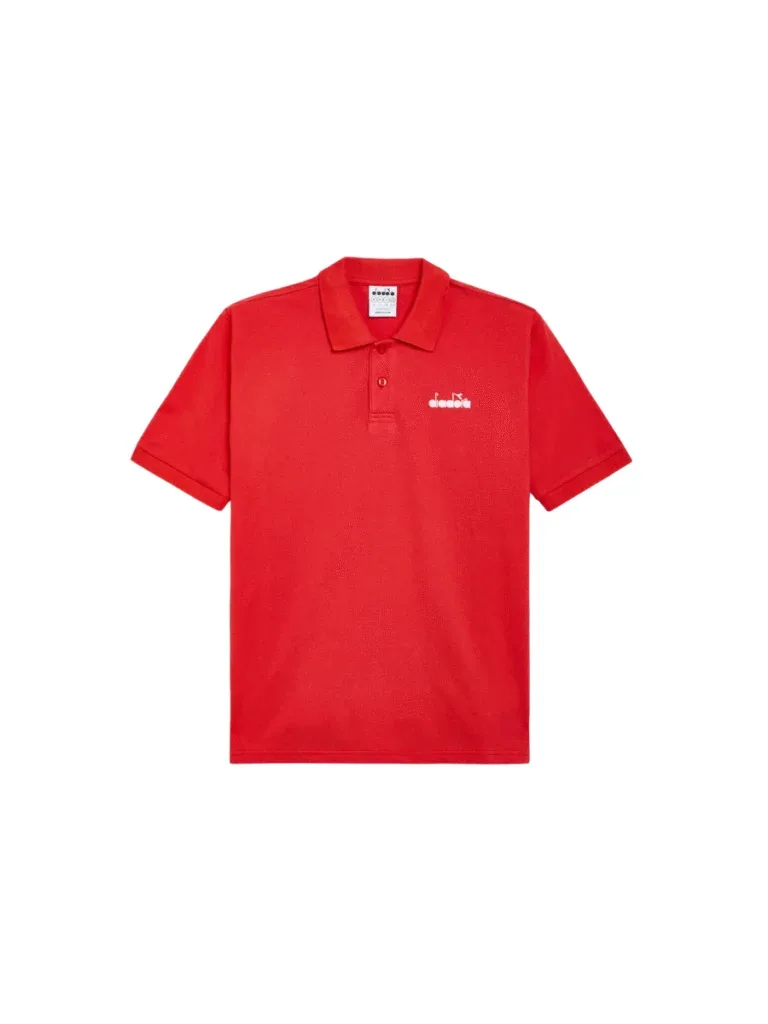 POLO SS LOGO ROSSO BRILLANTE