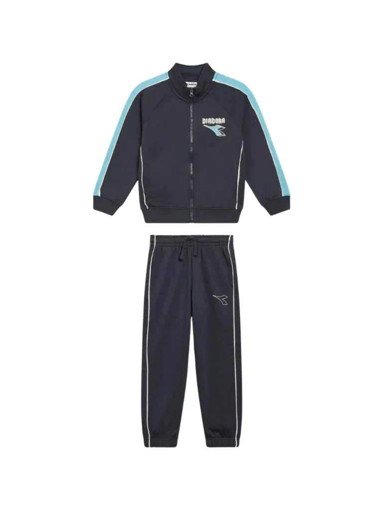 JB. TRACKSUIT FZ LOGO (BR) BLU PROFONDO