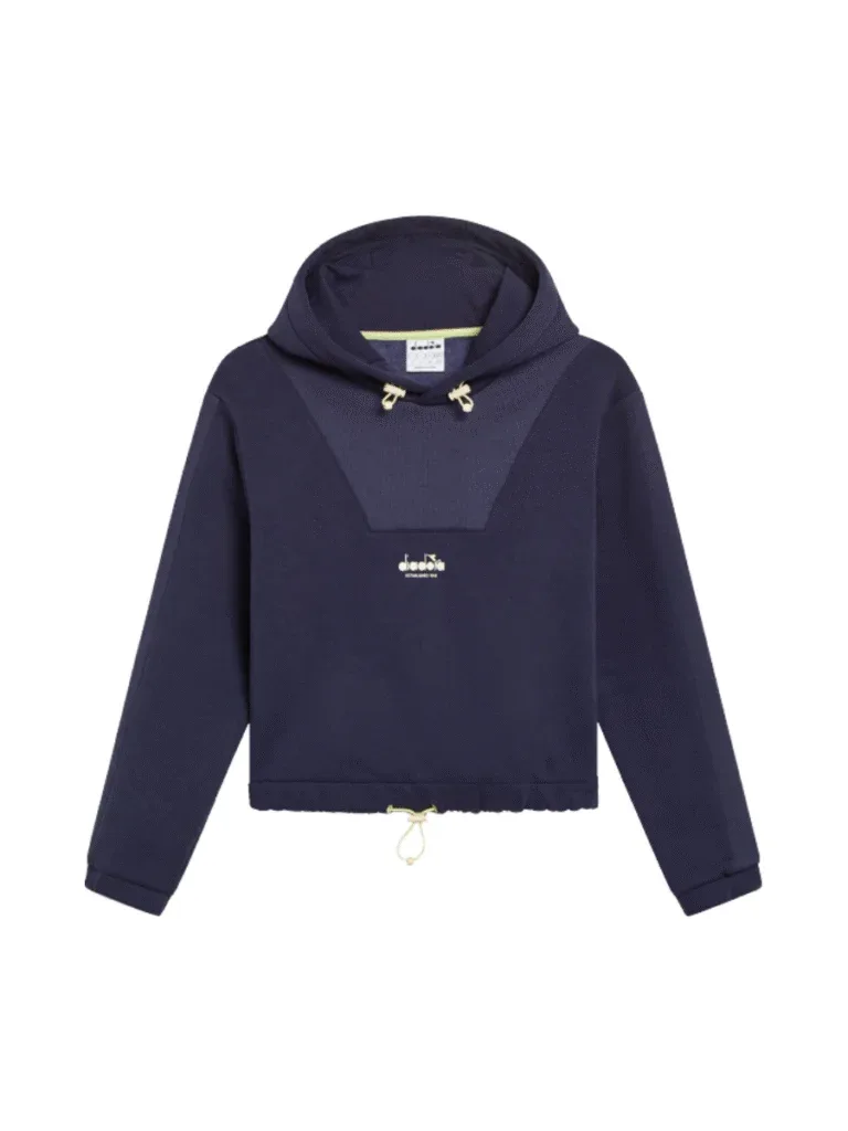 L. HOODIE ATHL. LOGO BLU CLASSICO