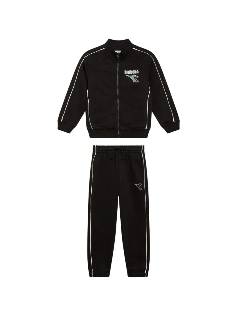 JB. TRACKSUIT FZ LOGO (BR) NERO