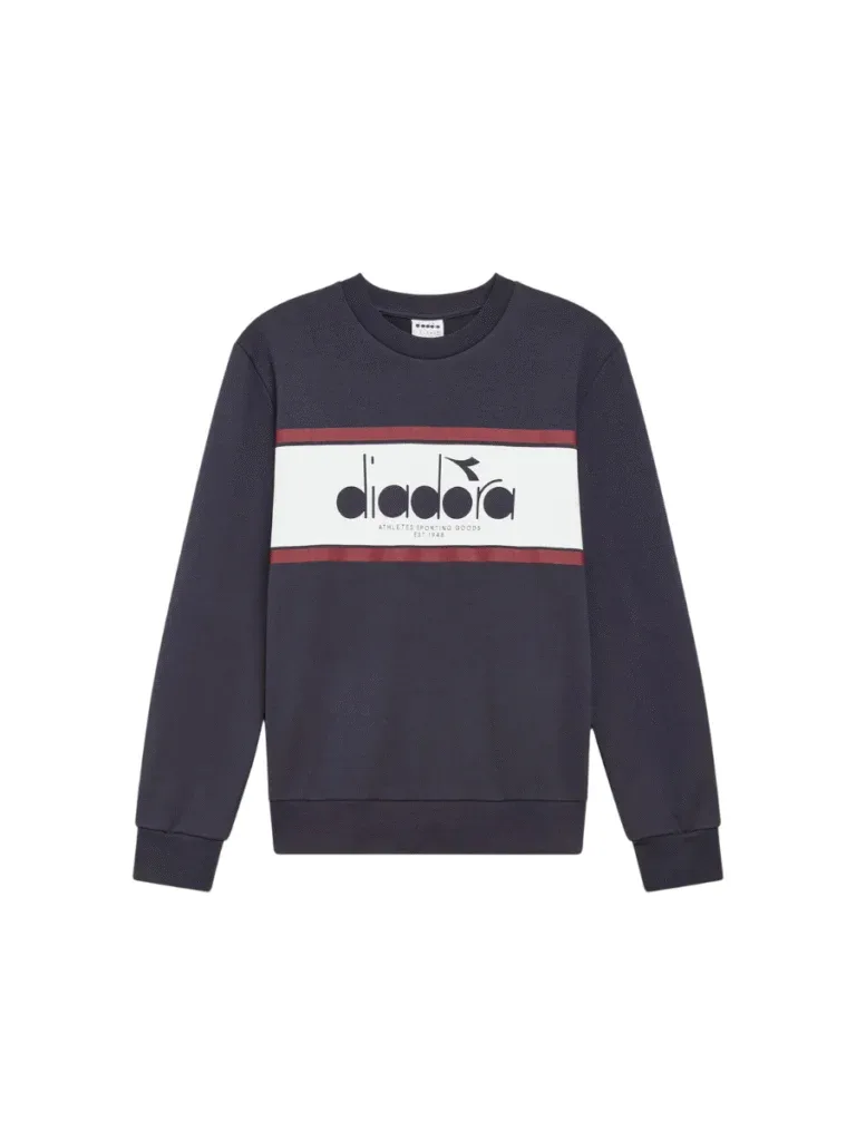SWEATSHIRT CREW LOGO ROSSO IMPERO