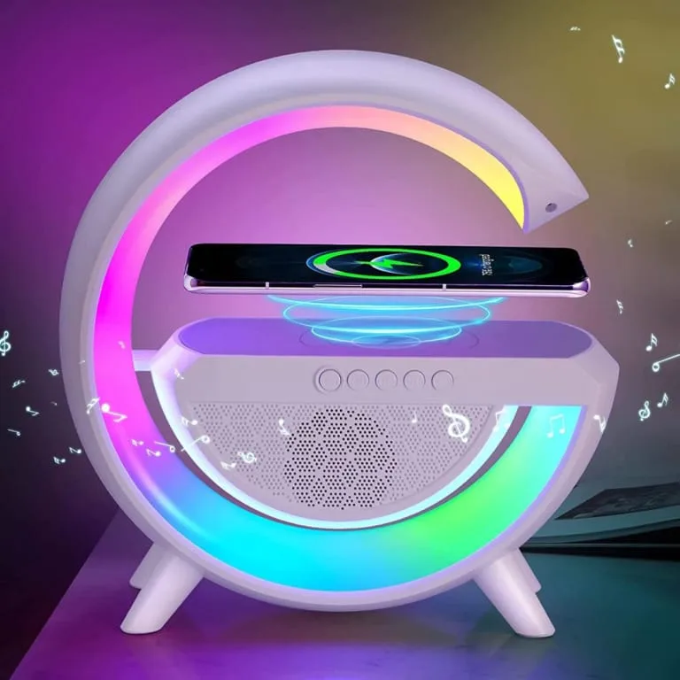Lambë me Karikues Wireless dhe Altoparlant Bluetooth thumbnail 2