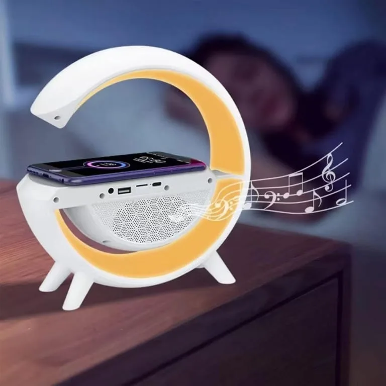 Lambë me Karikues Wireless dhe Altoparlant Bluetooth thumbnail 4