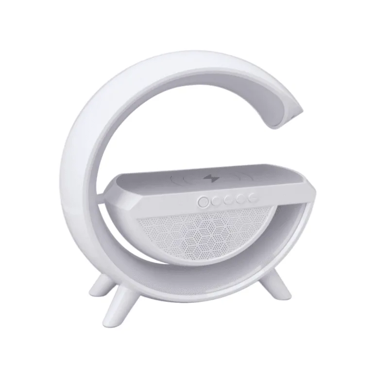 Lambë me Karikues Wireless dhe Altoparlant Bluetooth