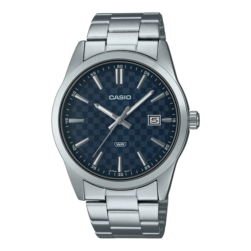 Casio Textured Navy Steel