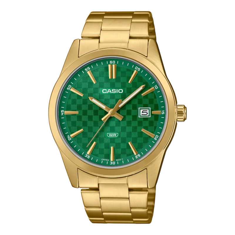 Casio Textured Green Gold
