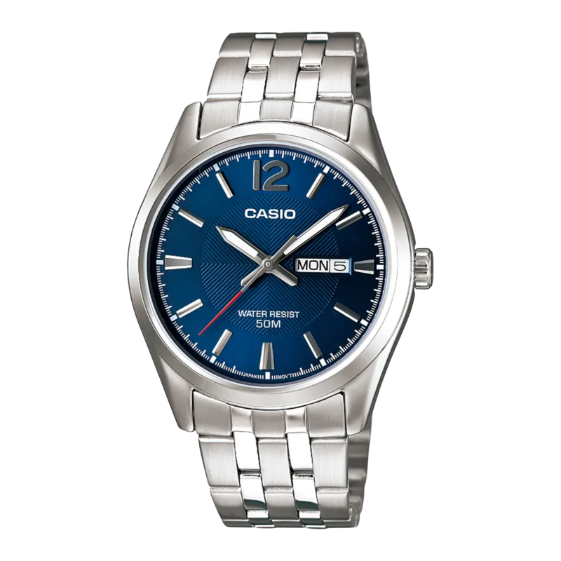 Casio Daydate Teal Silver