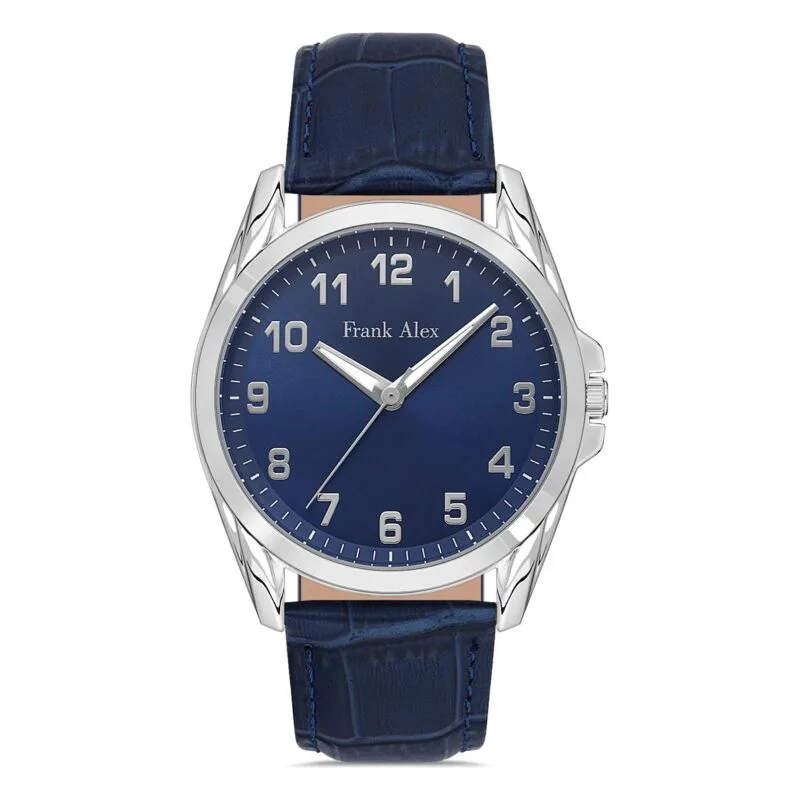 Frank Alex Blue Leather