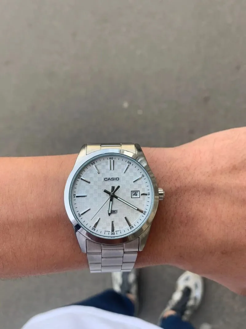 Casio Textured White Steel thumbnail 2