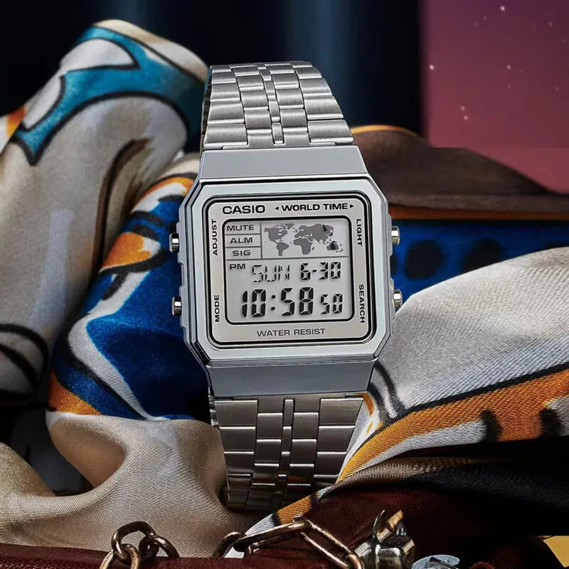 Casio Worldtime Silver Digital thumbnail 3