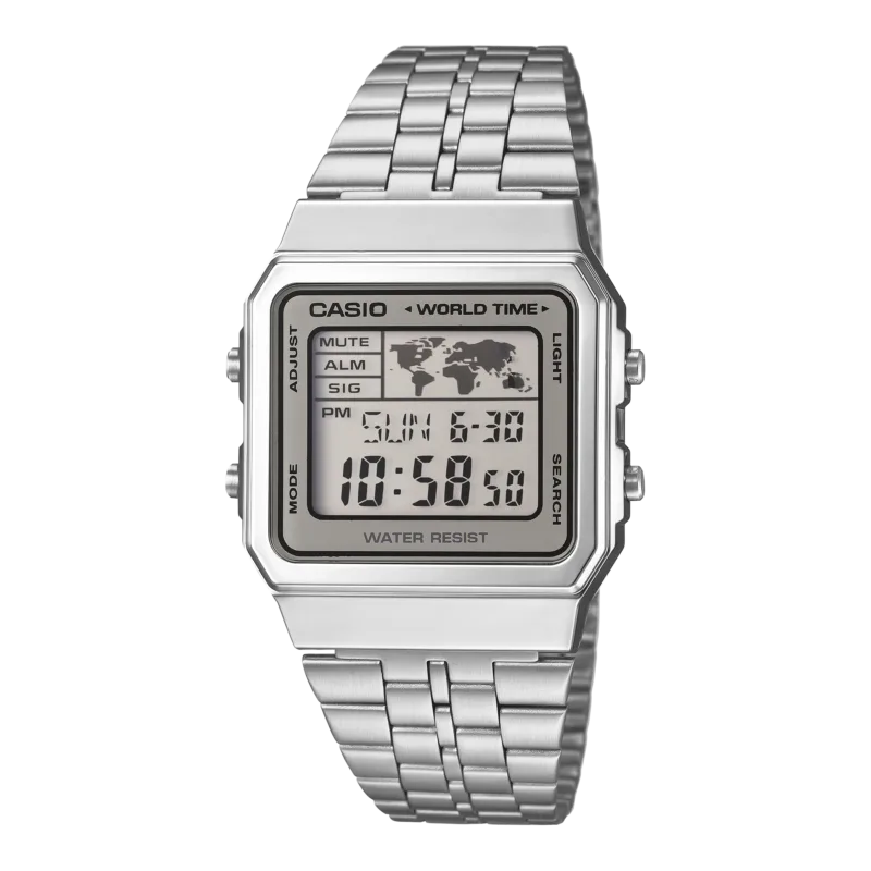 Casio Worldtime Silver Digital