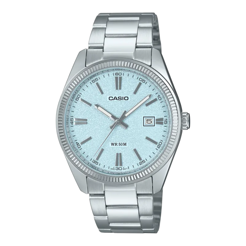Casio Fluted Iceblue Steel