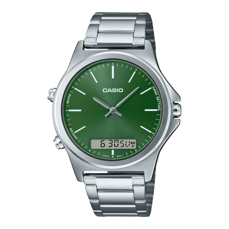 Casio Hybrid Green Steel