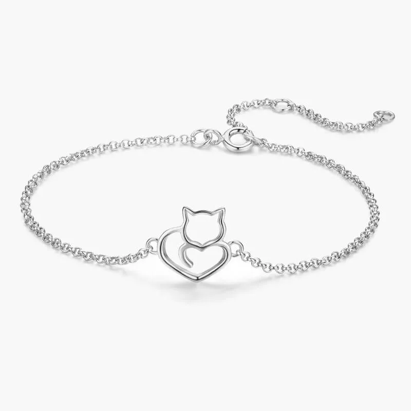Byzylyk Argjendi Cat Love thumbnail 3