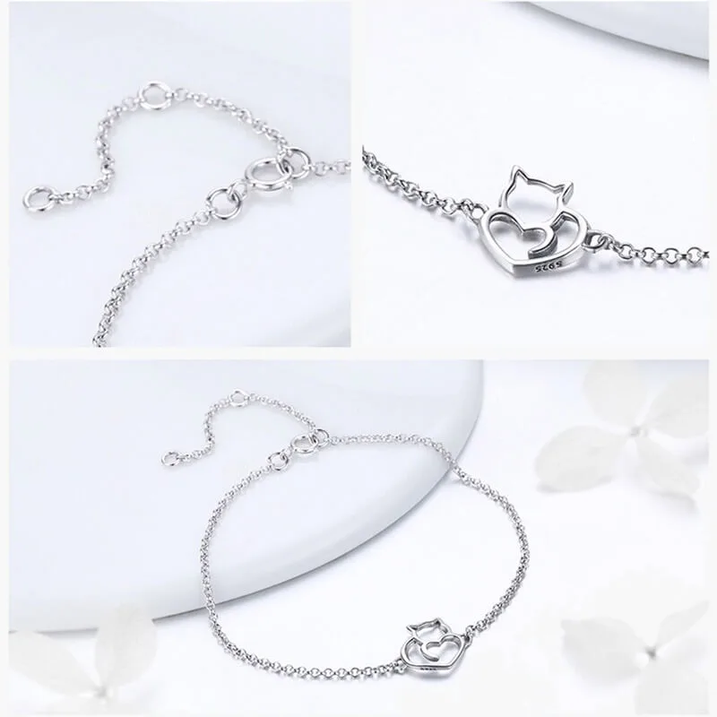 Byzylyk Argjendi Cat Love thumbnail 4